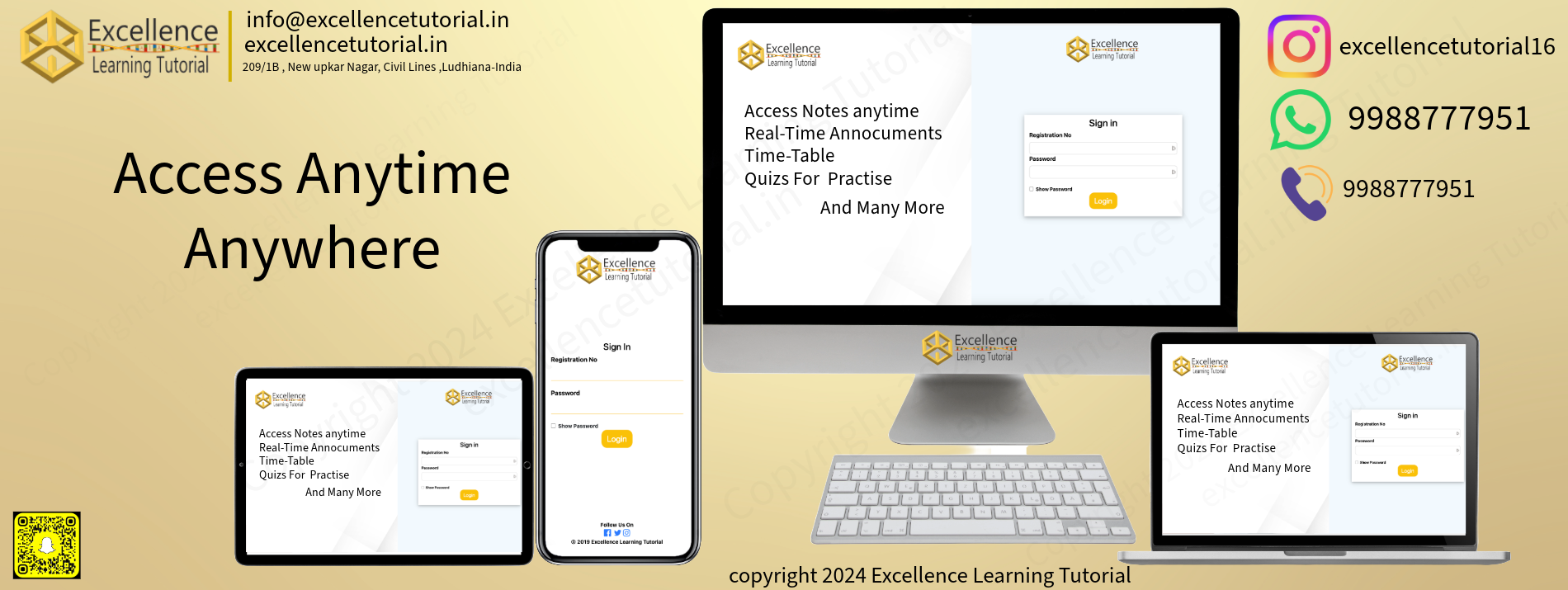 Connect anywhere anytime with excellence learning tutorial VIA The EMS Ludhiana-Punjab-India